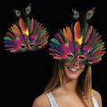 Mardi Gras Peacock Feather Mask
